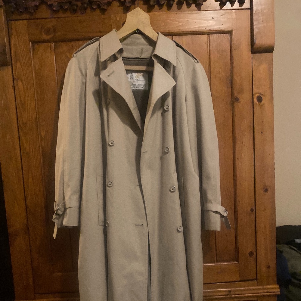 London Fog Men’s Beige Trenchcoat L